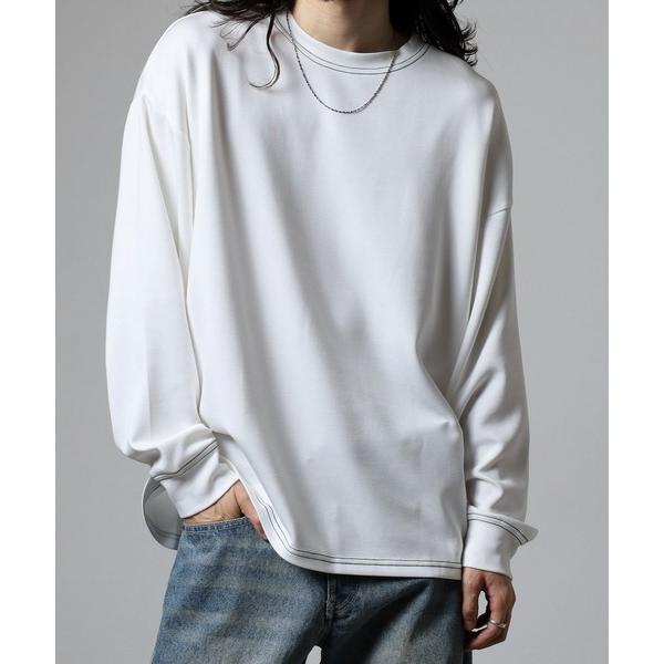 tシャツ UVカット ソフトタッチ ストレッチ ワイドシルエット リブ付 ロンTEE メンズ レディ...
