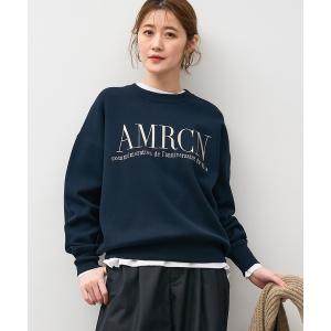 ニット セーター 15th ANNIVERSARY「AMERICANA×MICA＆DEAL」ロゴ刺繍スムースニットプルオーバー レディース
