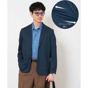 コート ジャケット 「季節を繋ぐ通勤ジャケット」　メランジポンチテーラードジャケット「イージーケア/ストレッチ/洗濯機で洗える」 メンズ