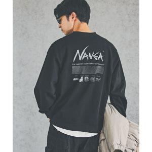 トレーナー スウェット 「NANGA Mt.＆Sea(ナンガ)」別注バックプリントスウェット メンズ