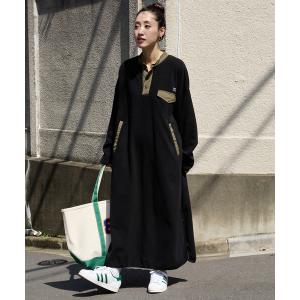 ワンピース 限定展開　FREAK'S STORE OUTDOORS サイドジップ フリース ワンピース