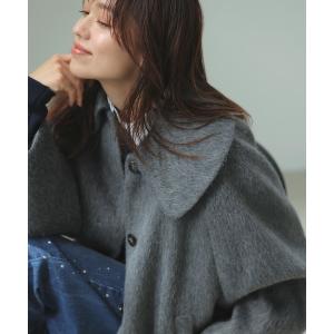 ブルゾン アウター 「アウター総選挙1位」ビッグカラーモモンガシャギーショートコート レディース