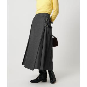 スカート 「別注」「O’NEIL of DUBLIN」プリーツ ロング スカート グレー