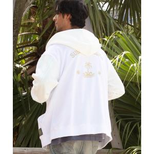 パーカー 「Kahiko」SURF＆Palms ダミアンMEN'Sジップアップフーディー メンズ レディース