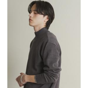 セーター ニット 「一部WEB限定カラー」「洗濯可/毛玉防止」ストレッチモックネックニット メンズ レディース