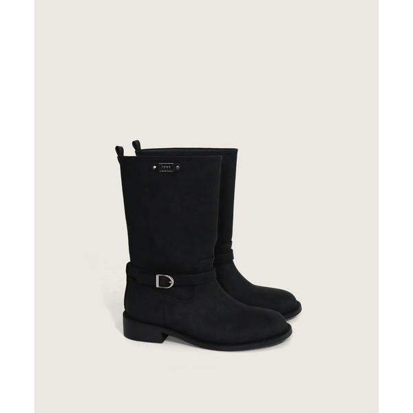 ブーツ バックル・ヒアムロゴポイントミドルブーツ/2025 AW NEW COLLECTION レデ...