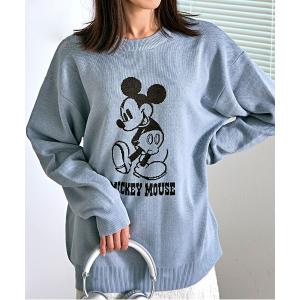 ニット セーター 「DISNEY/ディズニー」MICKEY ジャガードニット レディース メンズ