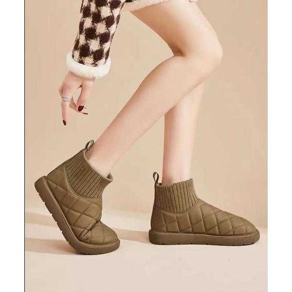 ブーツ ブーツ レディース ショート丈 靴 レディース もこもこ 暖か ファー ムートン レディース
