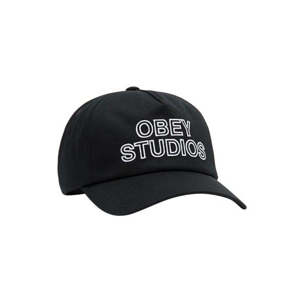 キャップ 帽子 OBEY  STUDIOS 5 PANEL STRAPBACK / オベイ メンズ ...