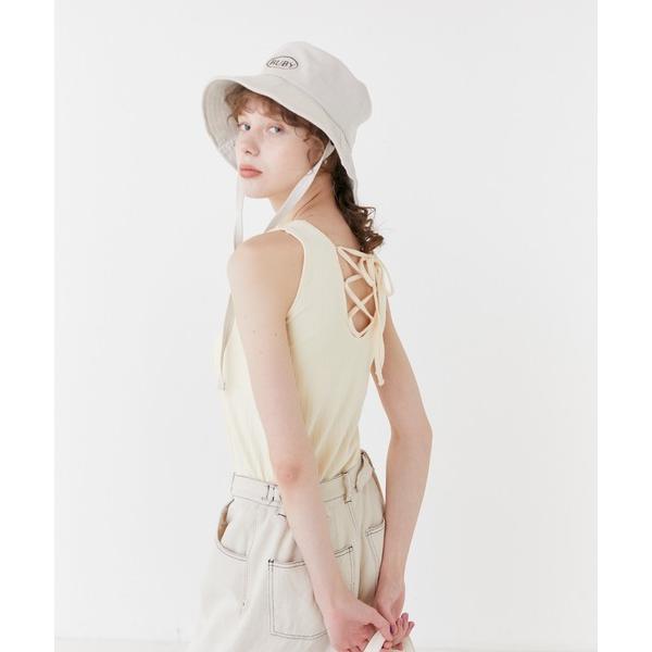 「RUBY AND YOU」 ノースリーブトップス FREE アイボリー レディース