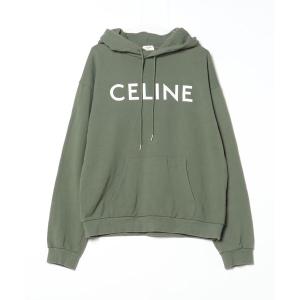 「CELINE」 プルオーバーパーカー X-LARGE グリーン メンズ