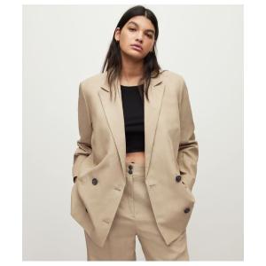 「ALLSAINTS」 テーラードジャケット 4 ベージュ系その他 レディース