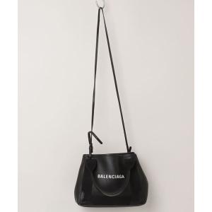 「BALENCIAGA」 ネイビーカバス 2WAYバッグ - ブラック レディース