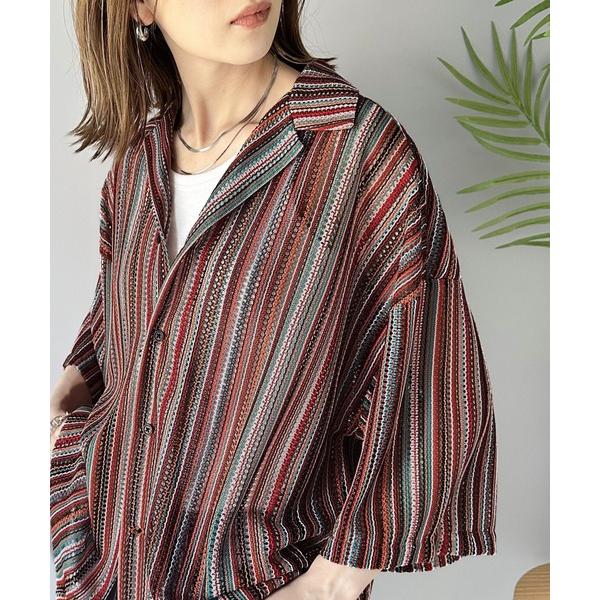 「Java」 半袖シャツ MEDIUM レッド レディース