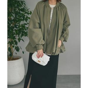 「un dix cors」 ジップアップブルゾン FREE グリーン レディース