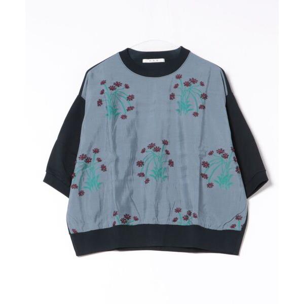 tシャツ チョコレートコスモスカットジャカード＋ハイゲージミニ裏毛プルオーバー レディース