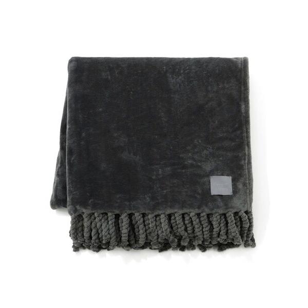 ベッド 寝具 ゴーディス なめらか スロー（ひざ掛け） 1500×800 ダークグレー