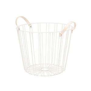 ランドリーグッズ ワイヤーバスケット L ホワイトの商品画像