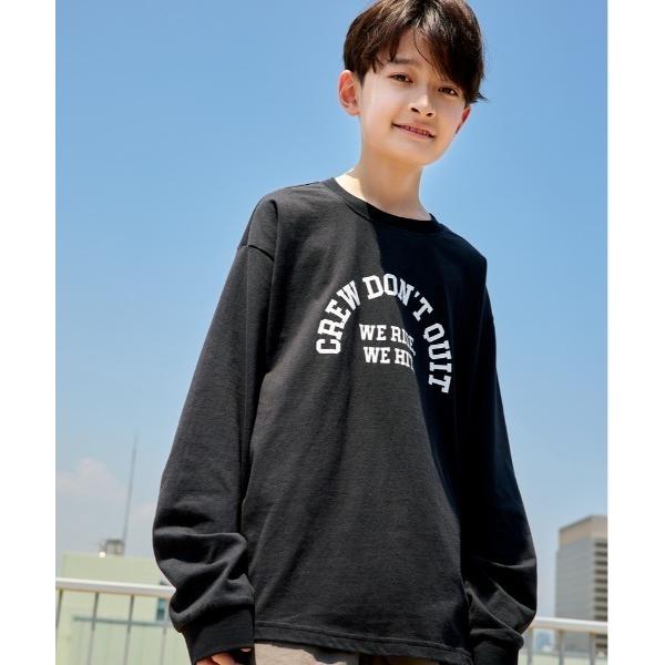 tシャツ 「Refurbish」ロゴデザイン長袖Ｔシャツ キッズ 子供服 男の子 女の子