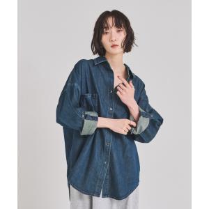 ブラウス シャツ デニムオーバーシャツ レディース