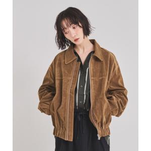 ブルゾン アウター フェイクスウェードブルゾン レディース