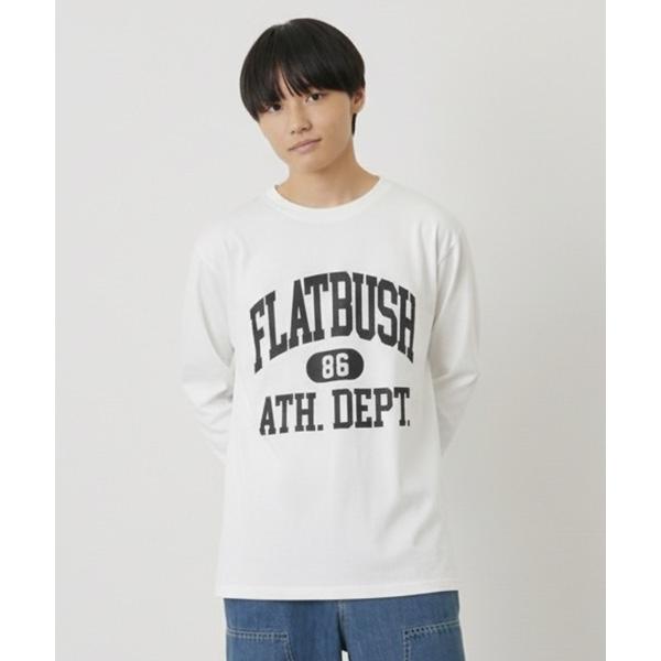 tシャツ 「プチプラ」フロントカレッジロゴ長袖Tシャツ キッズ 子供服 男の子