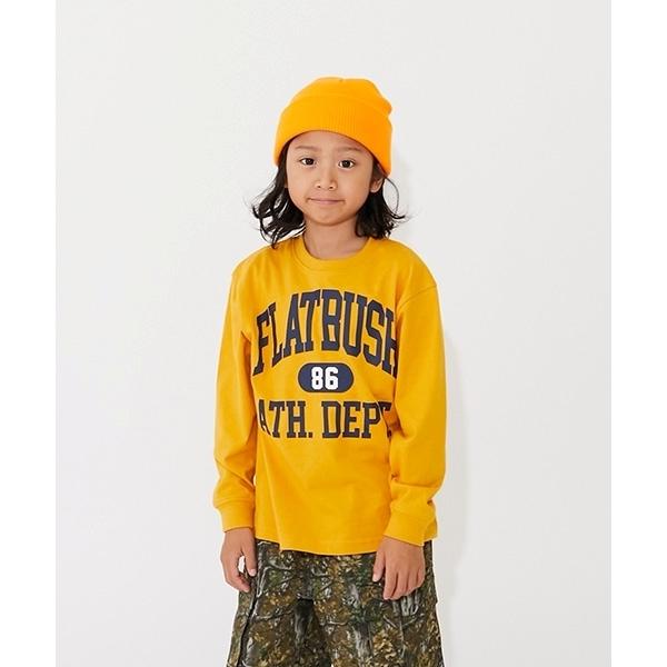tシャツ 「SKIT0LY」「プチプラ」フロントカレッジロゴ長袖Tシャツ キッズ 子供服 男の子
