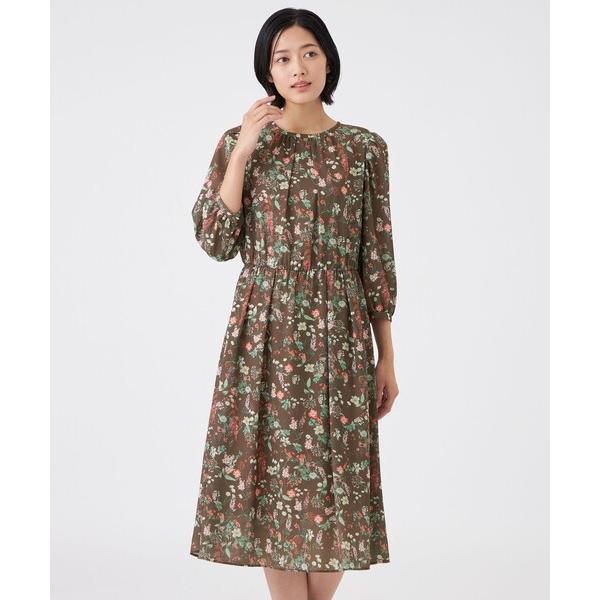 ワンピース 「ウォッシャブル」BOHOプリントワンピース