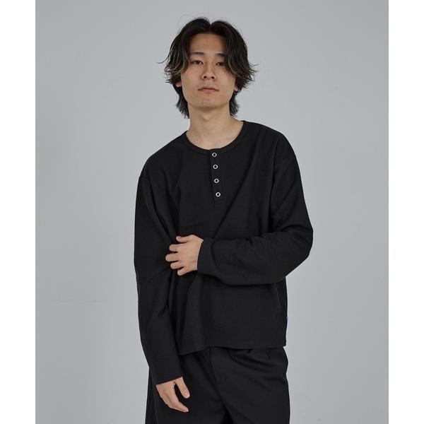 tシャツ MODERN KANOKO SNAP HENRY NECK LONG SLEEVE T-S...