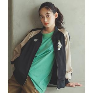 ブルゾン アウター 「daily CLIP × norahi」総刺繍スカジャン レディース