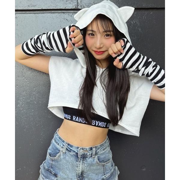 パーカー  BDアームカバー付ネコ耳ノースリＰＫ キッズ 子供服 女の子