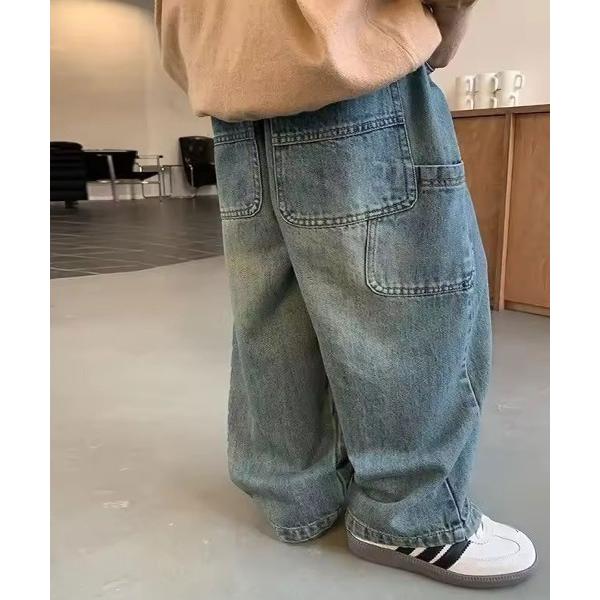 パンツ 「 Bambin / ボンバン 」 ヴィンテージカラー ペインター デニムパンツ キッズ 子...
