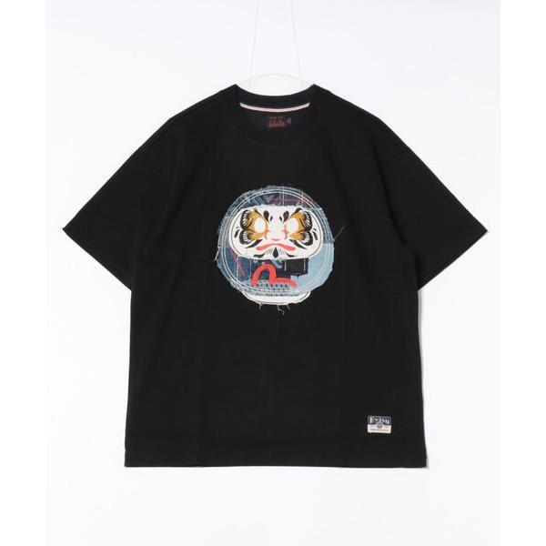 tシャツ 「EVISU」HT SASHIKO DARUMA APPLIQUE S/S TEE / ブ...