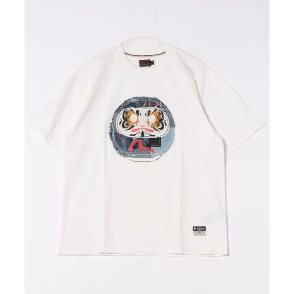 tシャツ 「EVISU」HT SASHIKO DARUMA APPLIQUE S/S TEE / ホ...