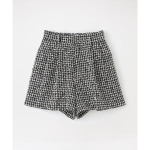 パンツ ツイードタックショートパンツ レディース