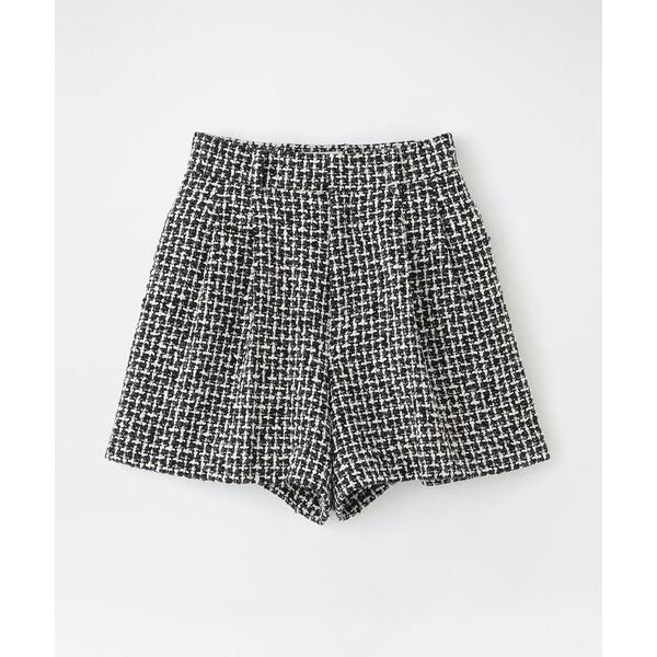 パンツ ツイードタックショートパンツ レディース