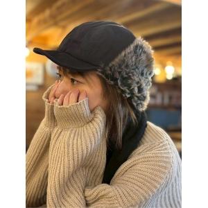 キャップ 帽子 フェイクファーフライトキャップ / 暖か中綿入り レディース メンズ