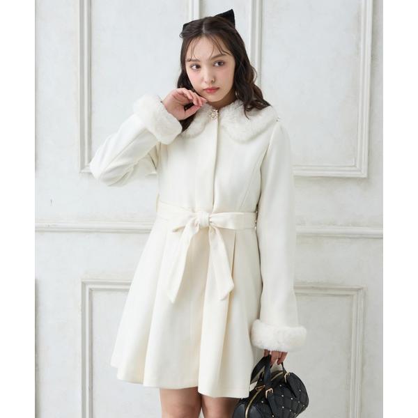 コート アウター エコファー取り外し4Wayドーリーコート レディース