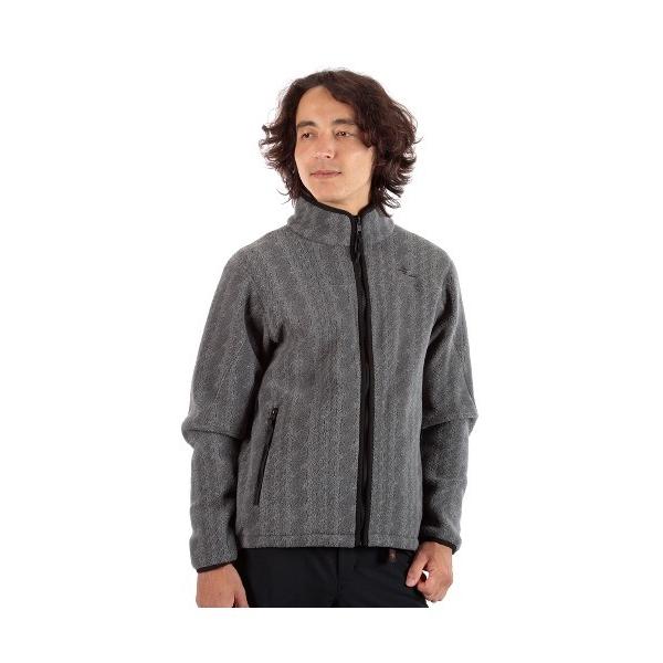 ケーブルフリースジャケット メンズ