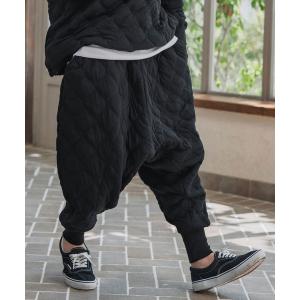 パンツ mp14202-Wave Quilting Surrouel Pants キルティングサルエルパンツ(A56225cmb) メンズ