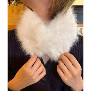 マフラー ストール マグネットラビットフェイクファーマフラー レディース