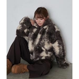 ブルゾン アウター ボアジップブルゾン レディース