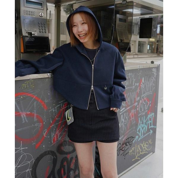 パーカー BONBOM×Ameri BONDING CORSET PARKA レディース