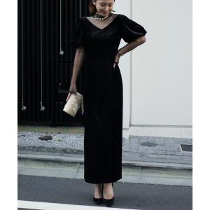 ドレス lame velvet dress