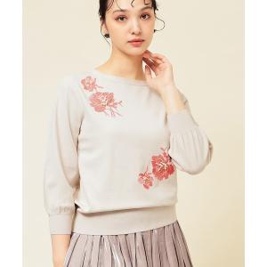 ニット セーター 「SS〜Lサイズ展開／手刺繍」クラフトニット レディース