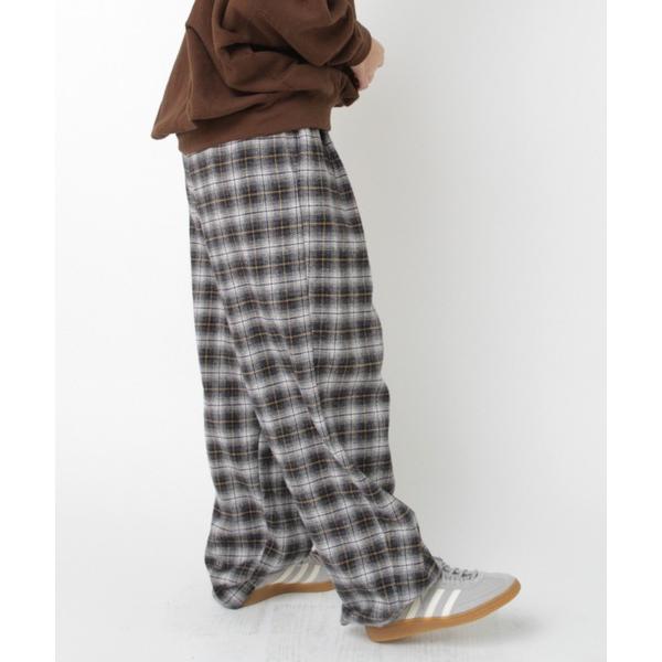 パンツ R4409 ツイーディーチェックパンツ レディース