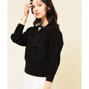 ニット セーター 「COLLECTION LINE」レースニット レディース