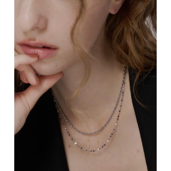 ネックレス 「Su1.」「金属アレルギー対応」「ステンレス」ブリングチェーンネックレス レディース