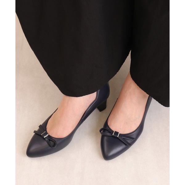 パンプス リボンモチーフパンプス