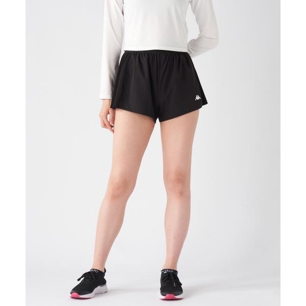 パンツ サイドプリーツショートパンツ レディース